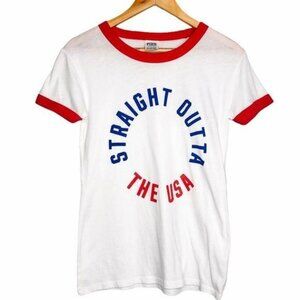 Victoria’s Secret PINK VS 4th of July America Patriotic  USA Shirt Tshirt